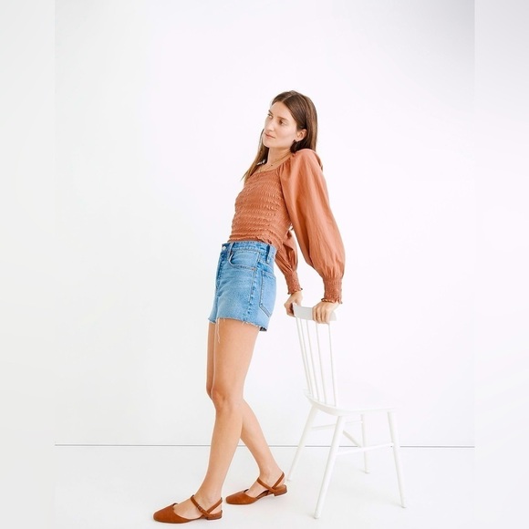 MADEWELL The Perfect Jean Short Burnett Wash: TENCEL Lyocell Edition 26 - Picture 1 of 13
